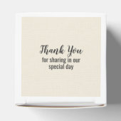 バーラップエレガント私たちは愛するクッキーカスタム フェイバーボックス (上部)