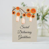 バーラップオレンジフローラメイスンジャー安全対策 エンクロージャーカード (スタンド正面)