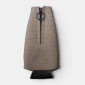 バーラップカントリーシック結婚モノグラムのボトルクール ボトルクーラー (裏面)