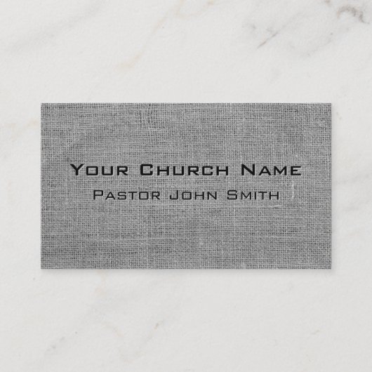 バーラップグランジグレイ教会の牧師 名刺 (正面)