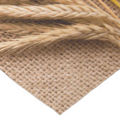 バーラップサックの国Fのテーブルランナー素朴小麦 ショートテーブルランナー (コーナー)