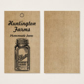 バーラップジャム&ゼリー価格ラベル (正面&裏面)