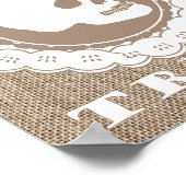 バーラップスカルトリックアートアートプリントウォールデコール ポスター (角)