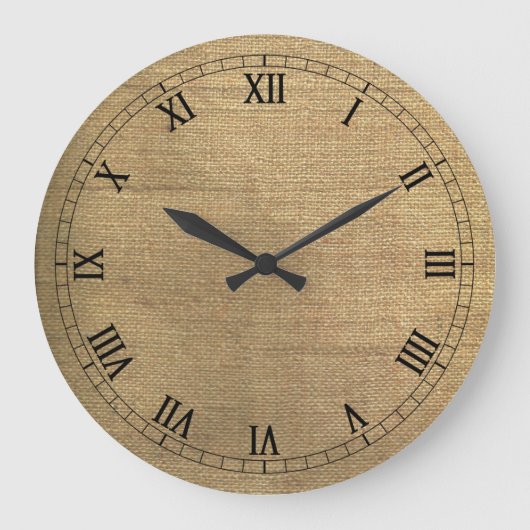 バーラップスタイルウォールクロック ラージ壁時計 (正面)