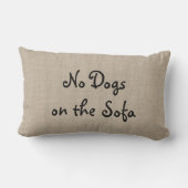 バーラップソファーの犬無し ランバークッション (裏面)