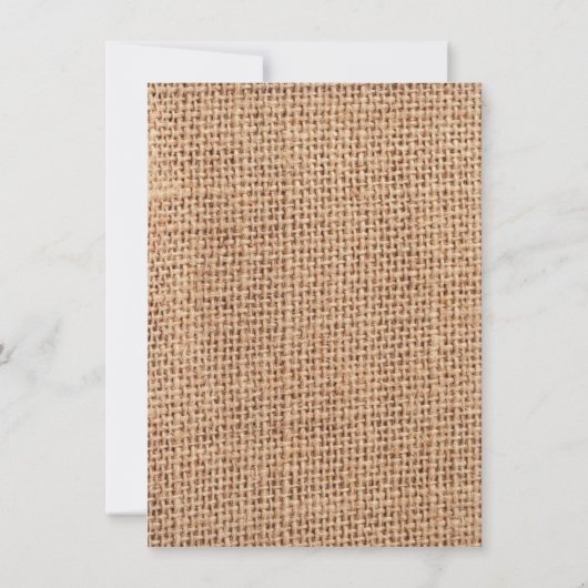 バーラップパープルデイジーブライダルシャワー招待状 招待状 (裏面)