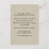 バーラップピンクフローラメーソンジャース結婚ズ詳細 エンクロージャーカード (裏面)