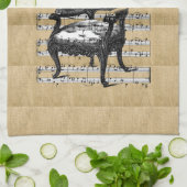 バーラップフランスのの椅子 キッチンタオル (折り畳み)