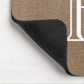 バーラップフローラ開花モノグラム マウスパッド (コーナー)