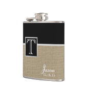 バーラッププリントアンドモノグラム フラスク (左)