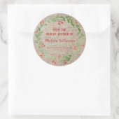 バーラップホリデーキッチンカニング |自家製ジャム ラウンドシール (バッグ)