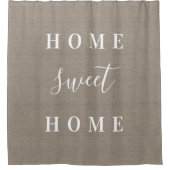 バーラップホーム素朴スウィートホーム |ファームハウスバスルーム シャワーカーテン (正面)