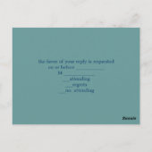 バーラップボホフェザーワイルドフラワーボヘミ感謝していユー ポストカード (裏面)