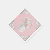 バーラップメイソンジャーブベイビーシャワー紙ナプキンス スタンダードカクテルナプキン (角)