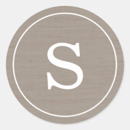 バーラップモノグラム ラウンドシール