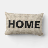 バーラップルックホームデコーピローズ ランバークッション (裏面)