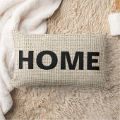 バーラップルックホームデコーピローズ ランバークッション (ブランケット)