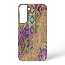 バーラップルックボヘミアンインスパイアフォンケース