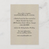 バーラップレッドフローラメイスンジャース結婚ズ詳細 エンクロージャーカード (裏面)