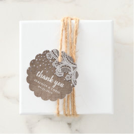 バーラップレースグリッターラス結婚トの感謝していユーズ フェイバータグ