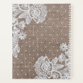 バーラップレースヴィンテージプランナー プランナー手帳 (裏面)