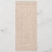 バーラップレース素朴ツインヒマワリ結婚式 プログラム (裏面)