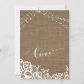 バーラップレース軽紐発願リニューアルお祝い 招待状 (裏面)