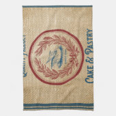 バーラップヴィンテージケーキペストリー粉サック キッチンタオル (縦)