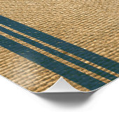 バーラップヴィンテージケーキペストリー粉サック ポスター (コーナー)