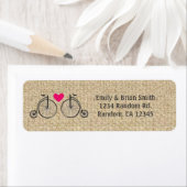 バーラップヴィンテージバイクカスタム差出人住所ラベル ラベル (インサイチュ)