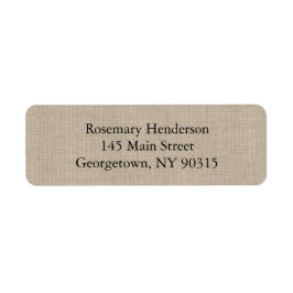 バーラップ差出人住所ラベル ラベル