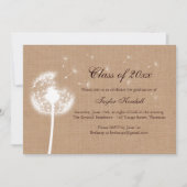 バーラップ最高のウィズズ卒業招待状 招待状 (正面)