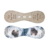 バーラップ最高のドッグパパ2人のフォトファーザーデー 野球ボール (パネル)