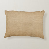 バーラップ粗かった一見 アクセントクッション (裏面)