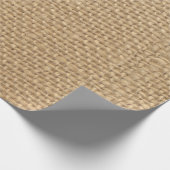 バーラップ素朴の背景 ラッピングペーパー (角)