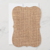 バーラップ素朴ひまわりブライダルシャワー招待状 招待状 (裏面)