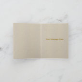 バーラップ素朴イエローメイソンジャースサンキューカード サンキューカード (内部)