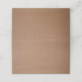 バーラップ素朴カントリーウェディングフォールディング座席表 プレイスカード (外部開封)