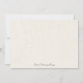バーラップ素朴コーラルペナント結婚式招待状 招待状 (裏面)