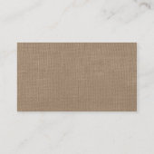 バーラップ素朴ストリングライトの結婚コレクション エンクロージャーカード (裏面)