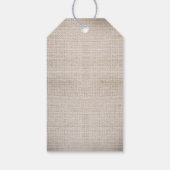 バーラップ素朴ストリングラ結婚イト ギフトタグ (裏面)