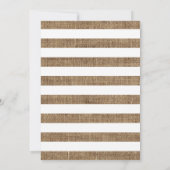 バーラップ素朴パンプキン秋キッズバースデーパーティー 招待状 (裏面)