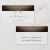 バーラップ素朴ボウ、割引券 割引カード (正面/裏面)