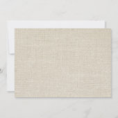 バーラップ素朴メイソンの瓶のワイルドフラワー結婚ズ 招待状 (裏面)