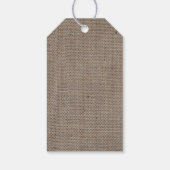 バーラップ素朴メイソンの瓶の赤ちゃんシャワー ギフトタグ (裏面)