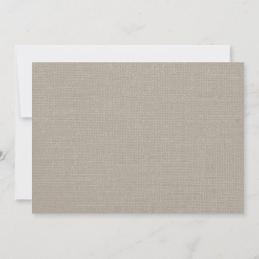 バーラップ素朴メイソンジャイルフラワーベビーシャワー 招待状 (裏面)