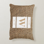 バーラップ素朴モノグラムイニシャル アクセントクッション (裏面(縦))