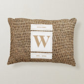 バーラップ素朴モノグラムイニシャル アクセントクッション (裏面)