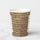 バーラップ素朴モノグラムイニシャル 紙コップ (右)