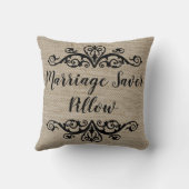 バーラップ素朴ルック結婚節約 クッション (裏面)